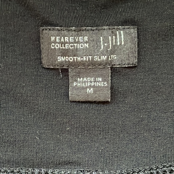 J Jill Black Wearever Collection Smooth-fit Slim Leg Pull on Pant, Size Medium - Picture 2 of 8